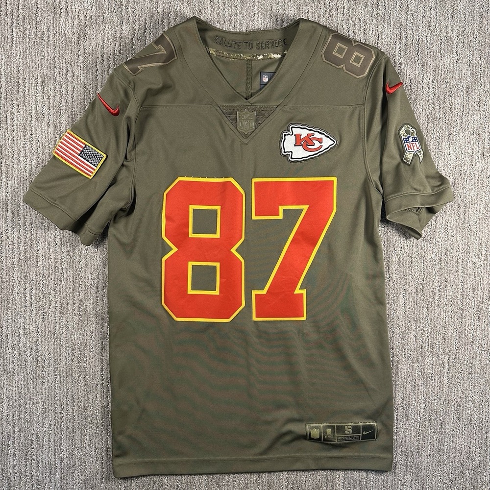 Travis Kelce Kansas City Chiefs Salute to Service Jersey | Mens Small | Nike NFL